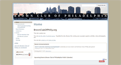 Desktop Screenshot of brownclubofphilly.org